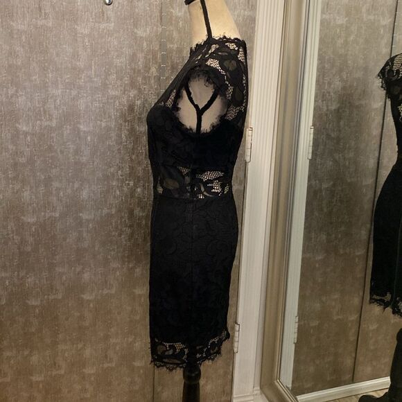 Dolce Vita vegan leather/ lace LBD, S - Picture 5 of 10